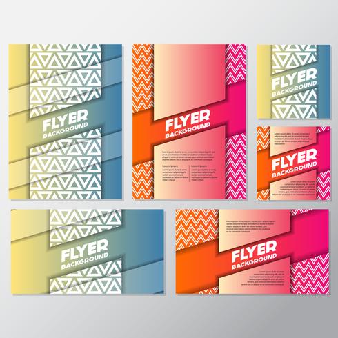 fresh background flyer style background Design Template vector