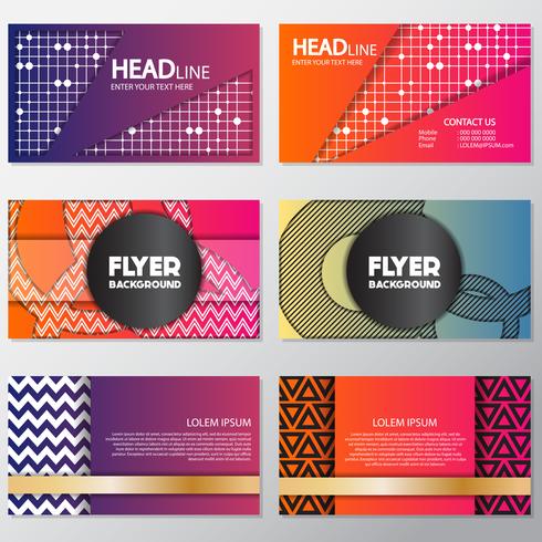 fresh background flyer style background Design Template vector