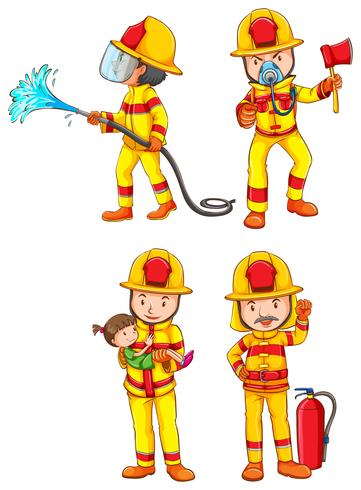 Fireman vector