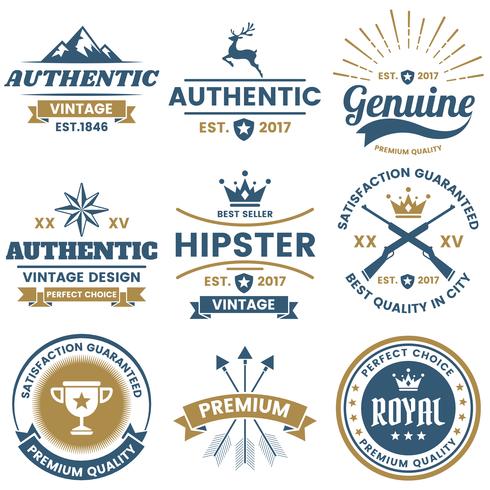 Vintage Retro Vector Logo para banner