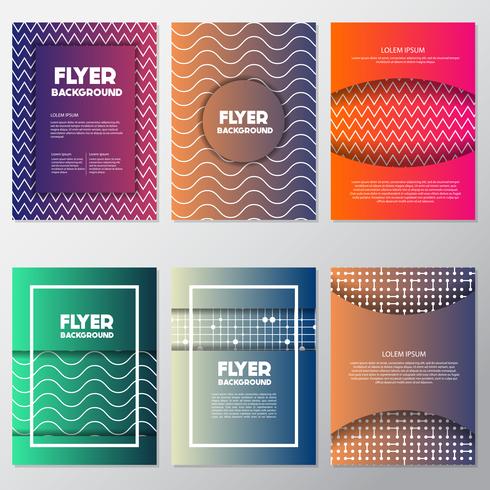 fresh background flyer style background Design Template vector
