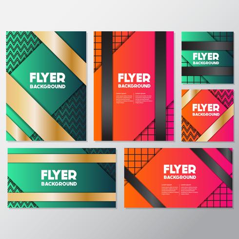 fresh background flyer style background Design Template vector