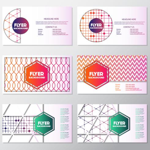 fresh background flyer style background Design Template vector