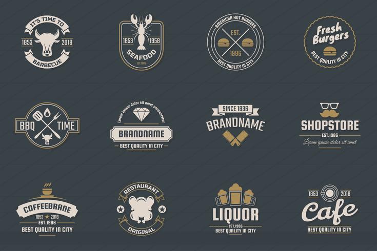 Vintage Retro Vector Logo for banner