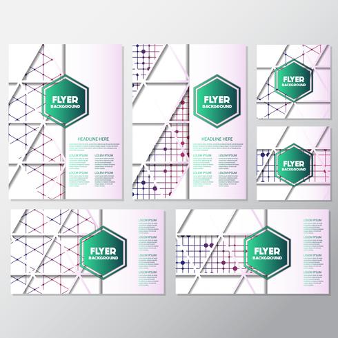 fresh background flyer style background Design Template vector