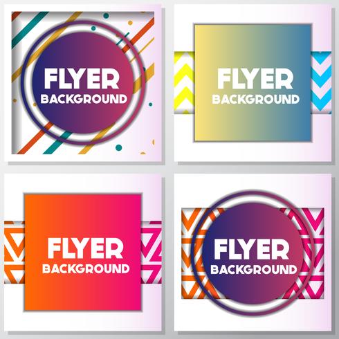 fresh background flyer style background Design Template vector