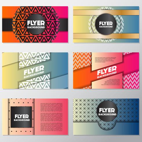 fresh background flyer style background Design Template vector