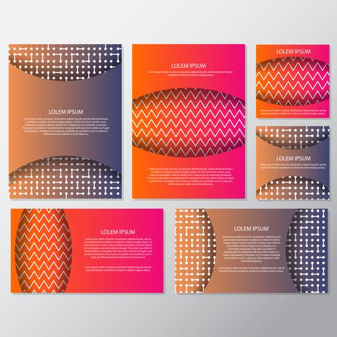 fresh background flyer style background Design Template vector