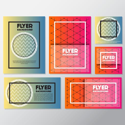 fresh background flyer style background Design Template vector