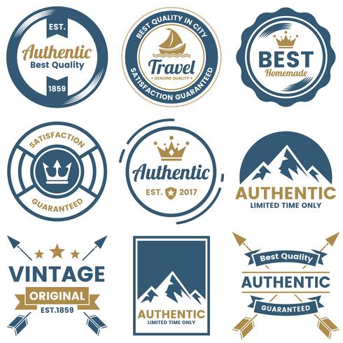 Vintage Retro Vector Logo para banner