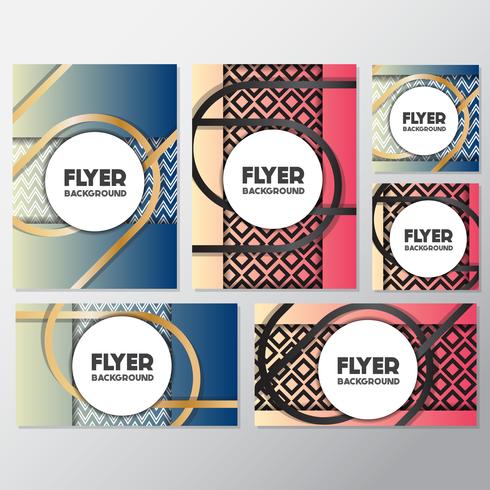 fresh background flyer style background Design Template vector