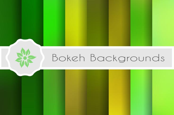 Conjunto de fondos bokeh de fondos decorativos para vector