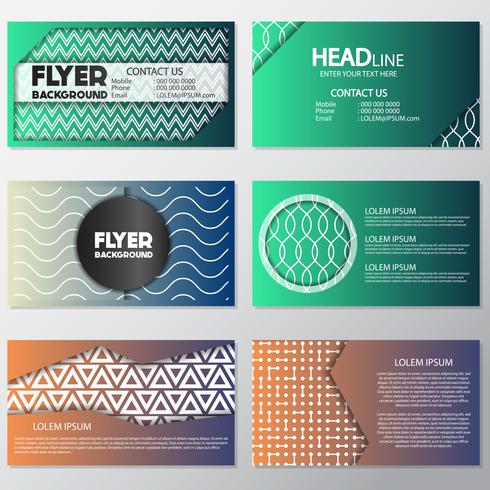 fresh background flyer style background Design Template vector