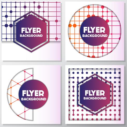 fresh background flyer style background Design Template vector