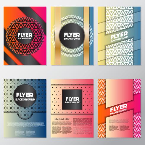 fresh background flyer style background Design Template vector