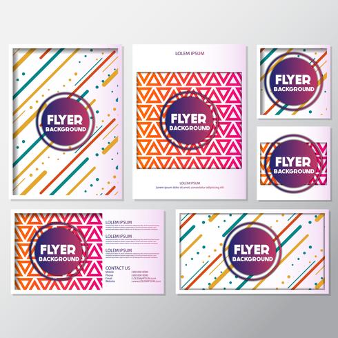 fresh background flyer style background Design Template vector