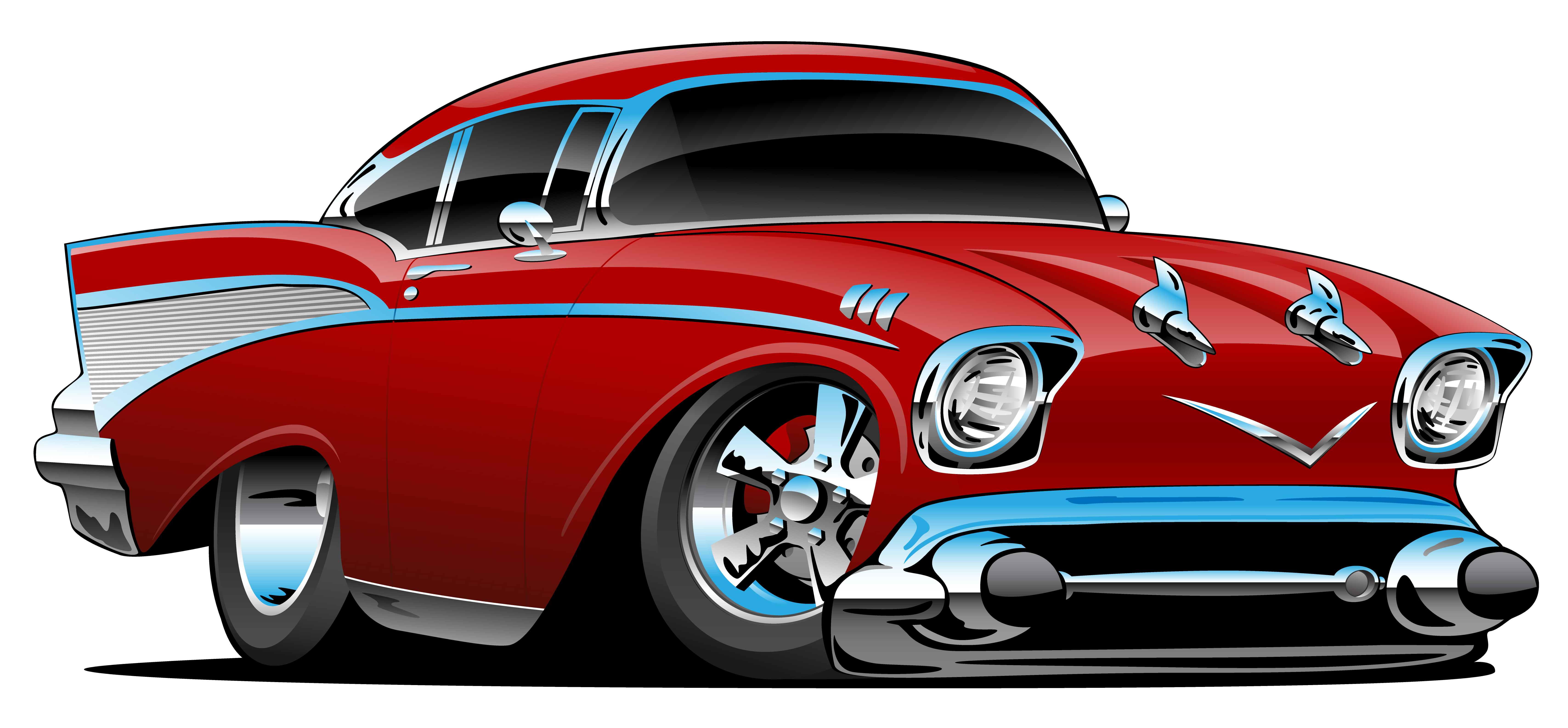 Muscle Car Cartoon Drawings ~ Car Muscle Vector American Cartoon ...