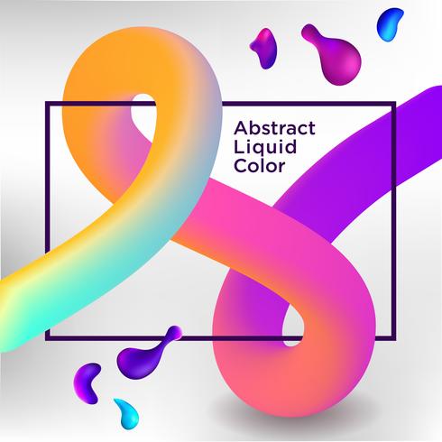 Banner de venta en el fondo Liquify y Fluid Shape vector