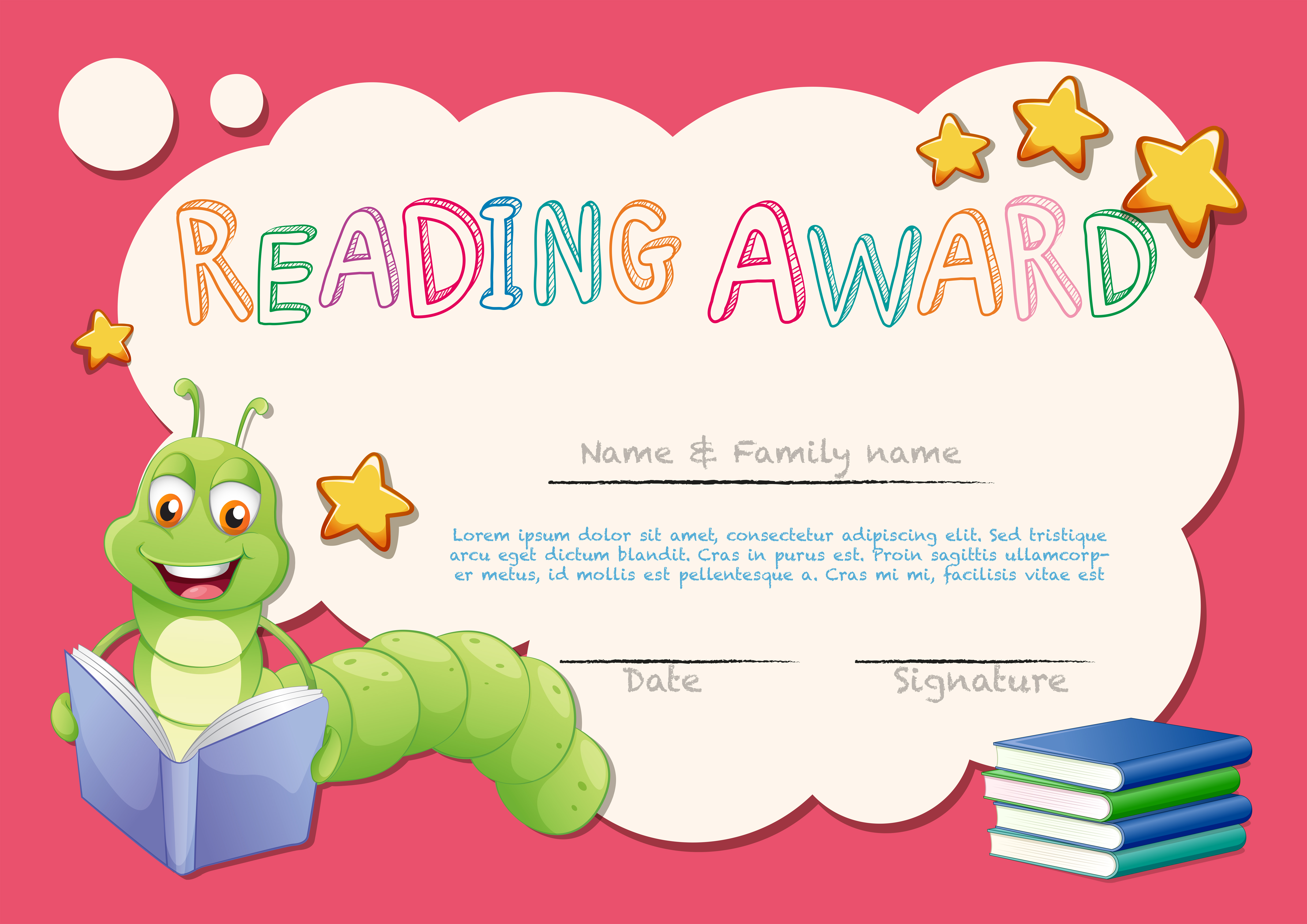 certificate-template-for-reading-award-373467-vector-art-at-vecteezy