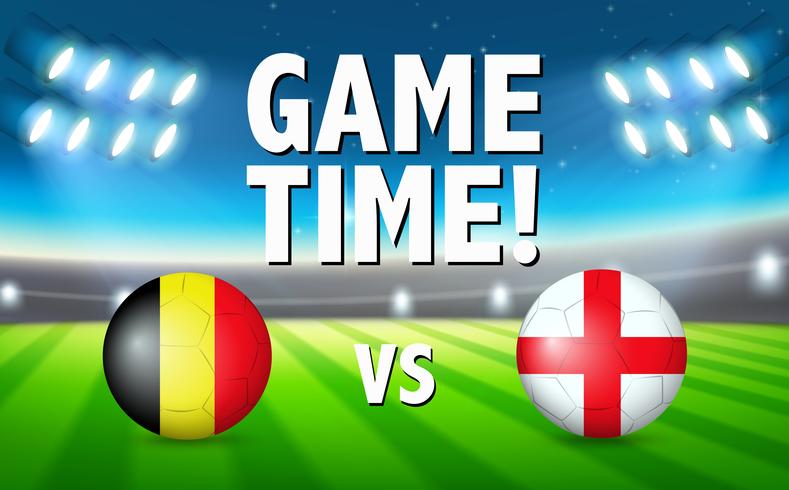 A Germany VS England soccer template vector