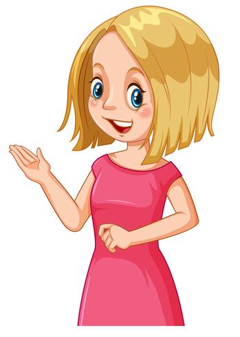 A female professional presenter  vector