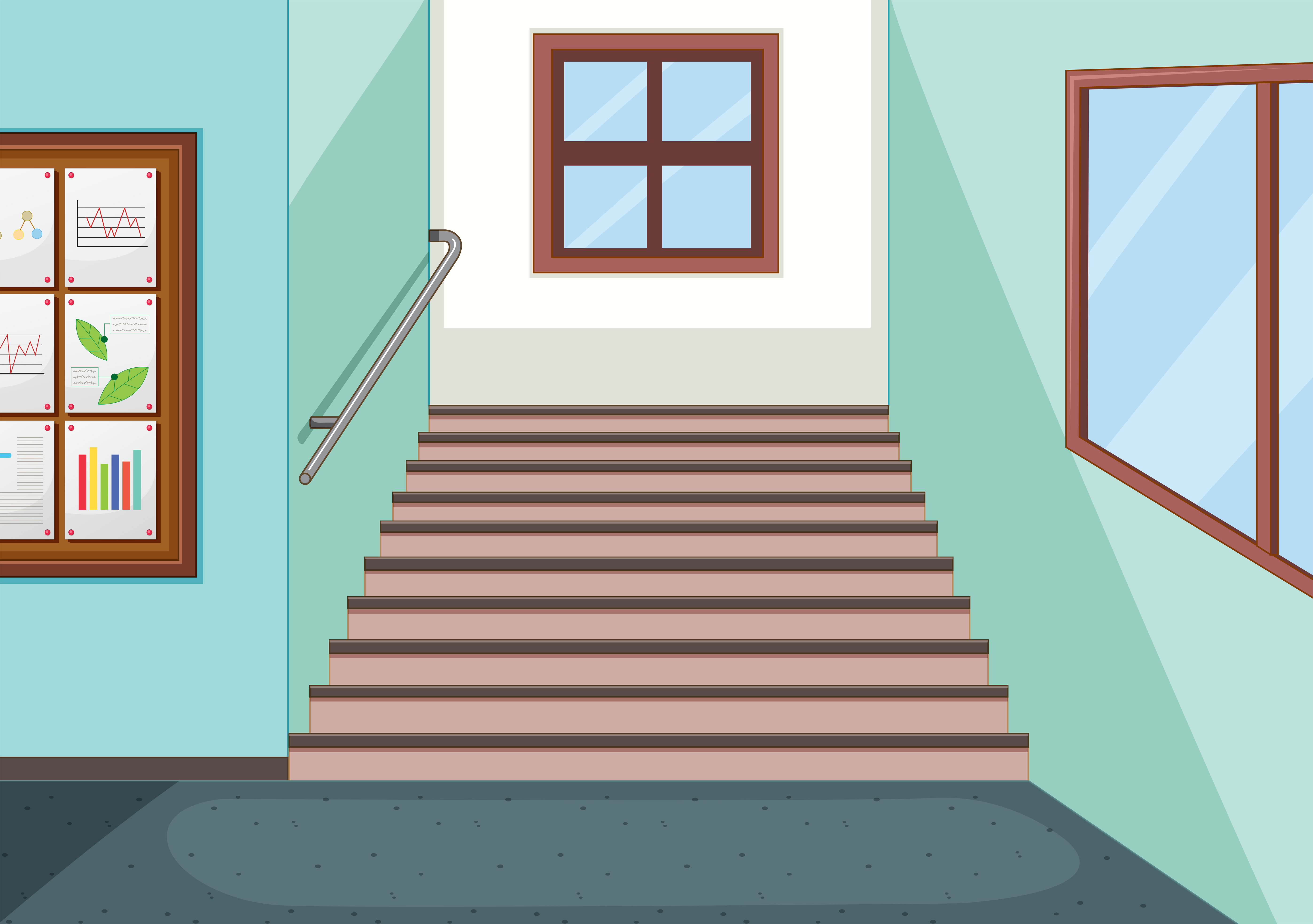 school stairs clipart