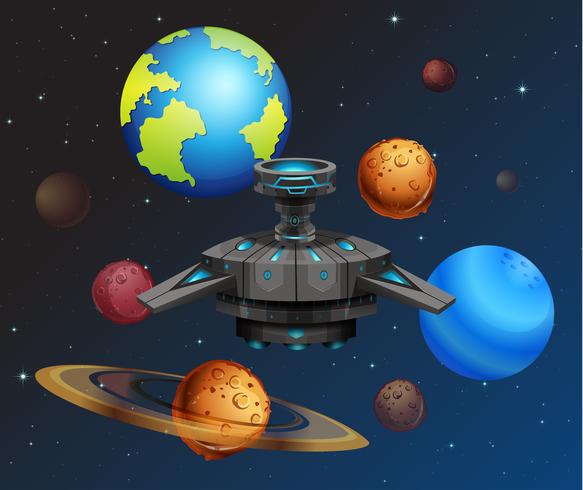 UFO in the space vector