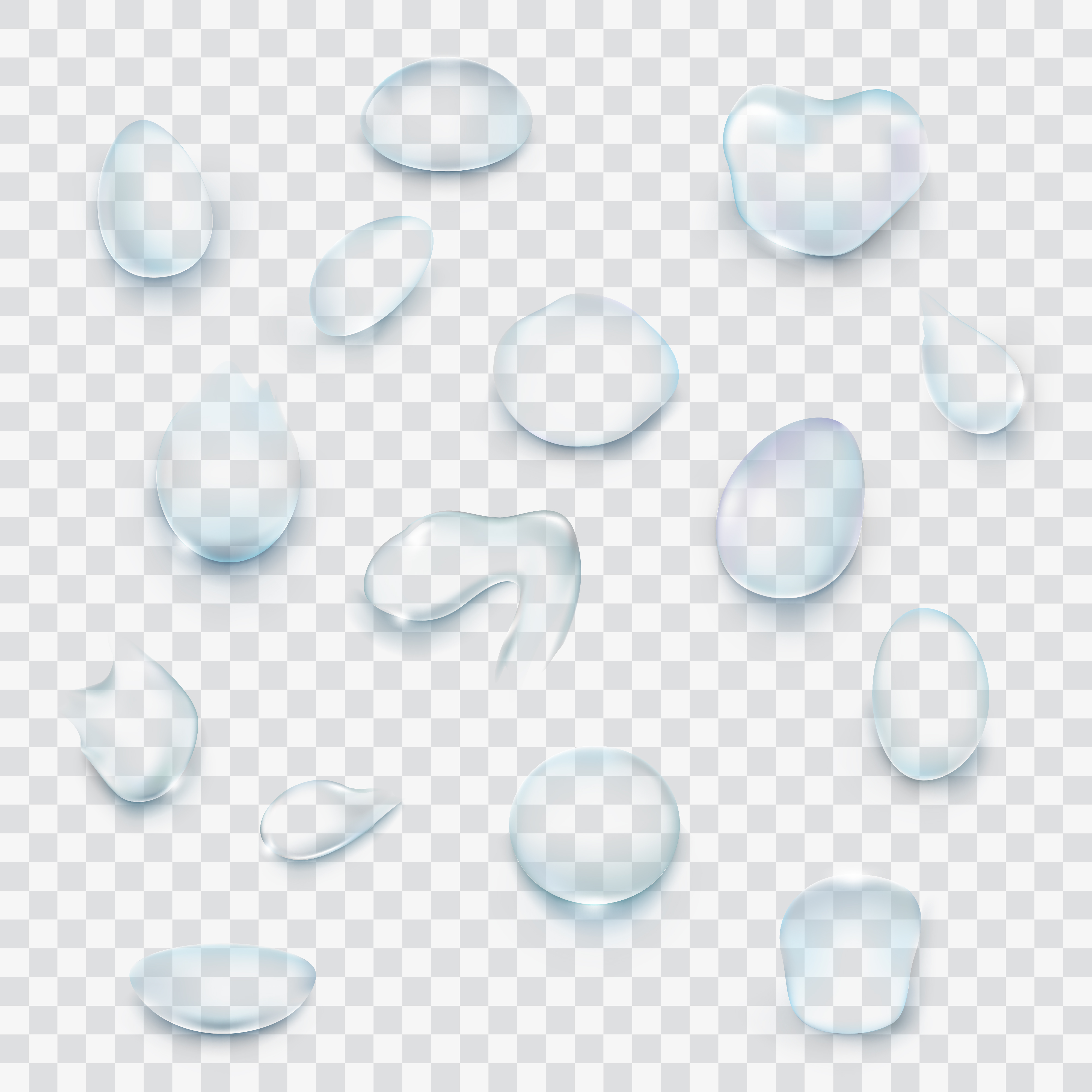 Set of icons realistic droplets - Download Free Vector Art, Stock