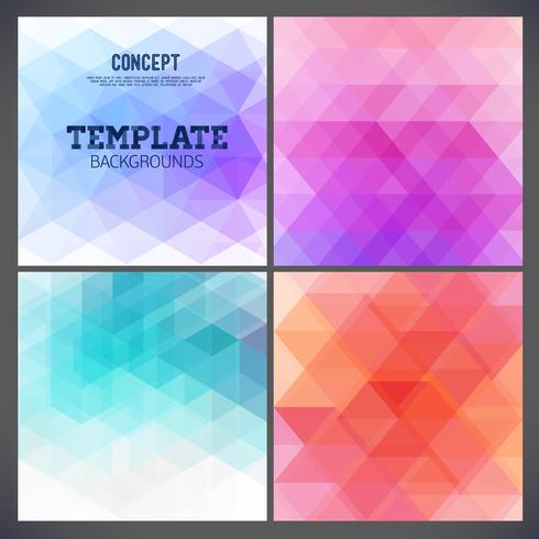 Abstract geometric backgrounds of a triangle. vector