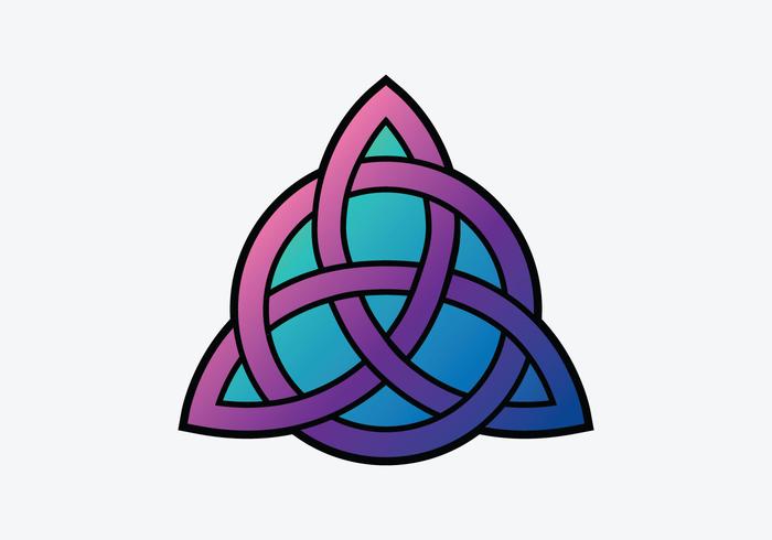 Simbolo de triquetra vector