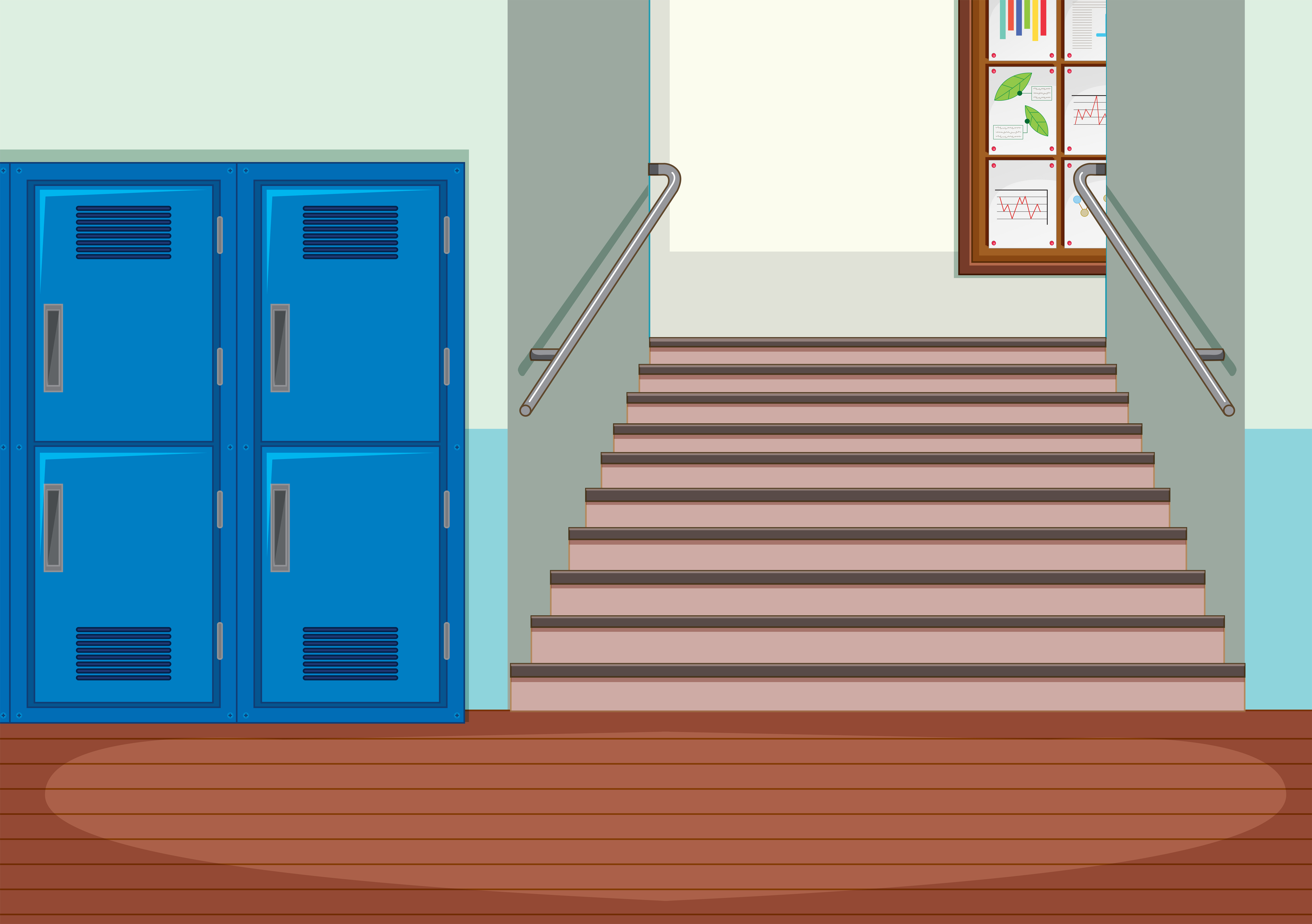Interior indoor of school - Download Free Vectors, Clipart Graphics