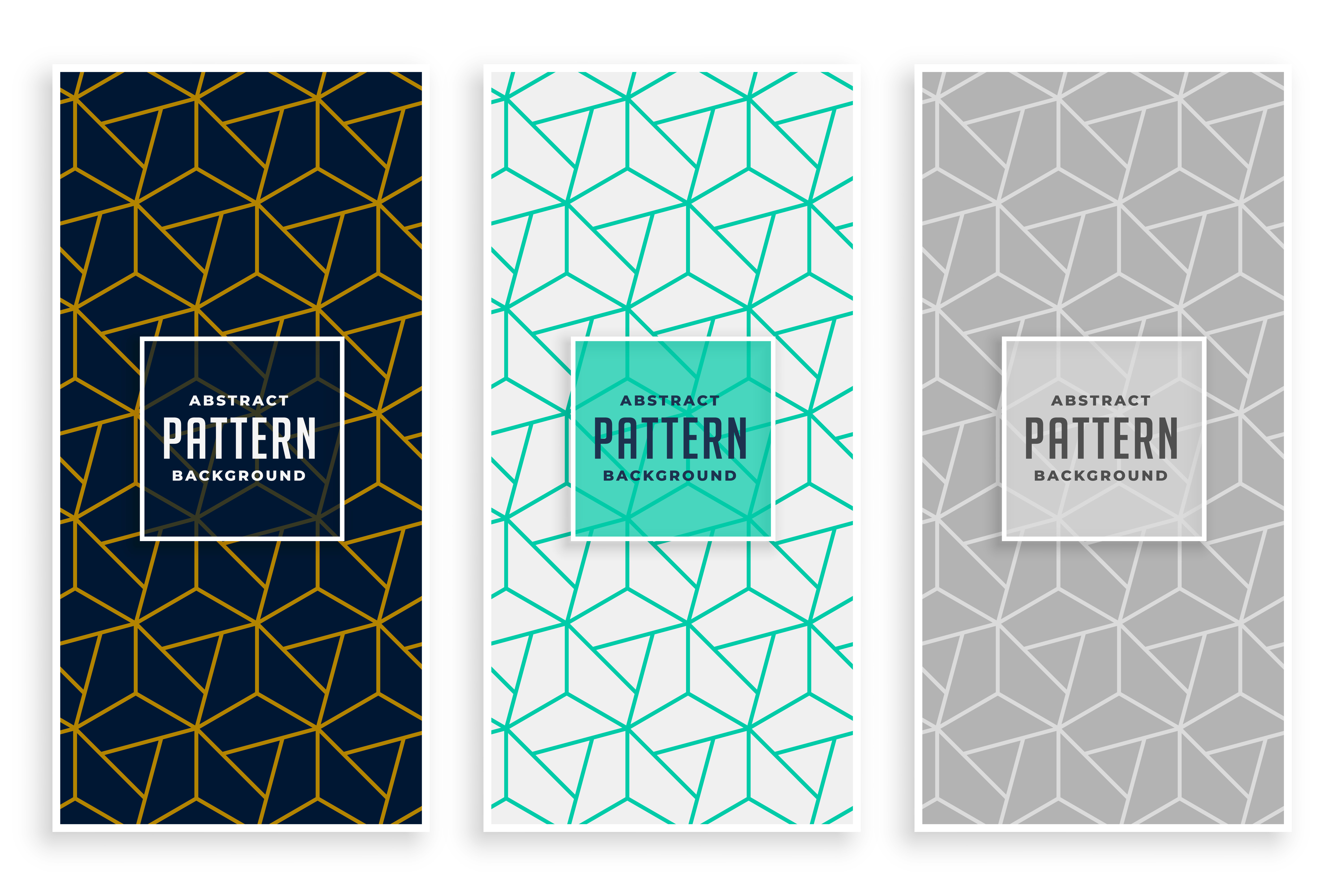 abstract geometric lines pattern banners set Download Free Vector Art