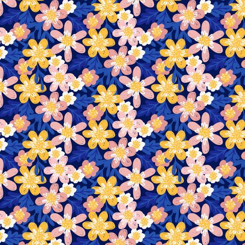 Vector Hand Draw Floral Pattern