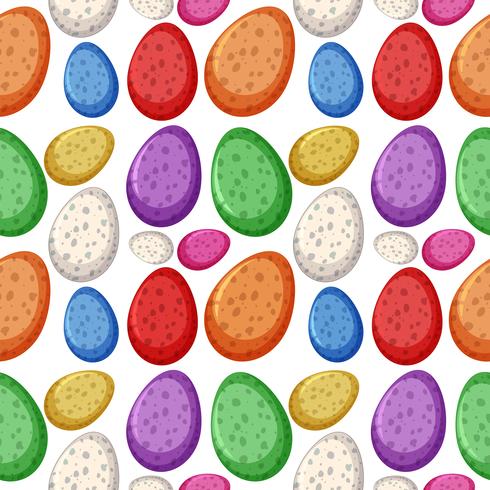 Colourful dinosaur egg seamless vector