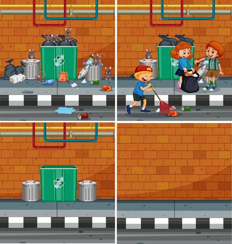A Set of Streetside Element vector