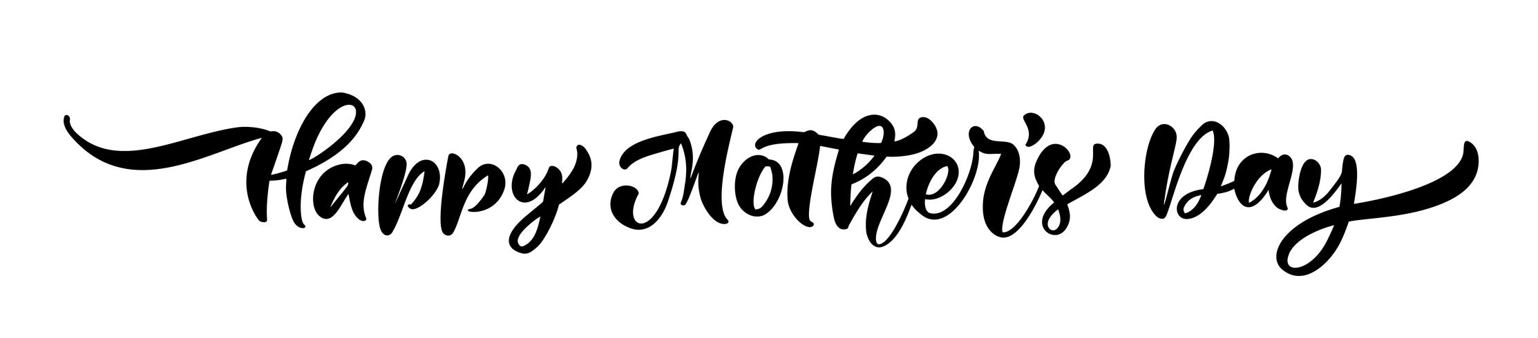 Happy Mother's day text vector