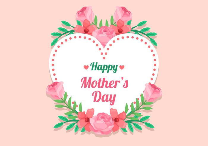 Mother's Day Flower Frame vector