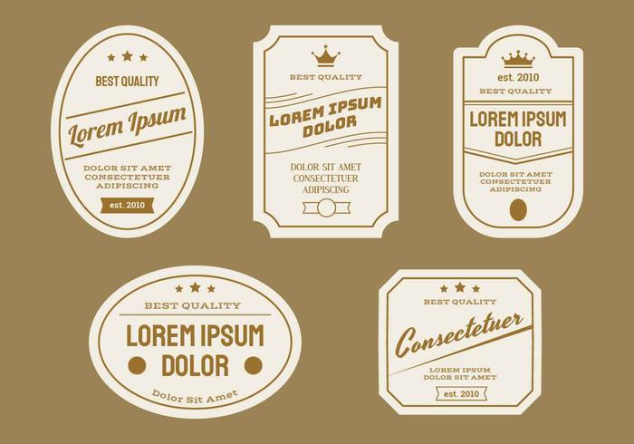 Retro Label Vector Illustration