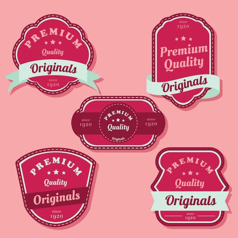 Retro Label Vector Pack