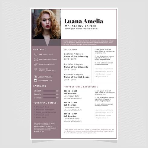 Vector Resume Template