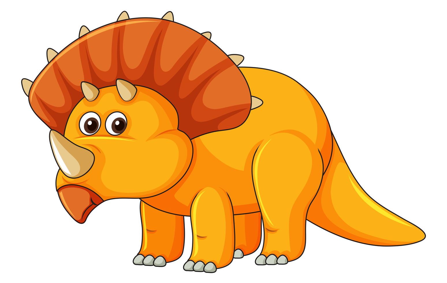 A triceratops on white background 374769 Vector Art at Vecteezy