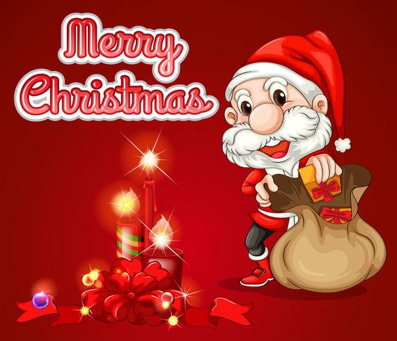 Christmas greeting card vector