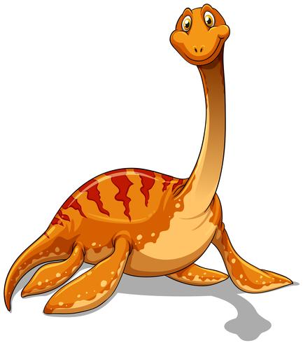 Dinosaurio con cuello largo. vector