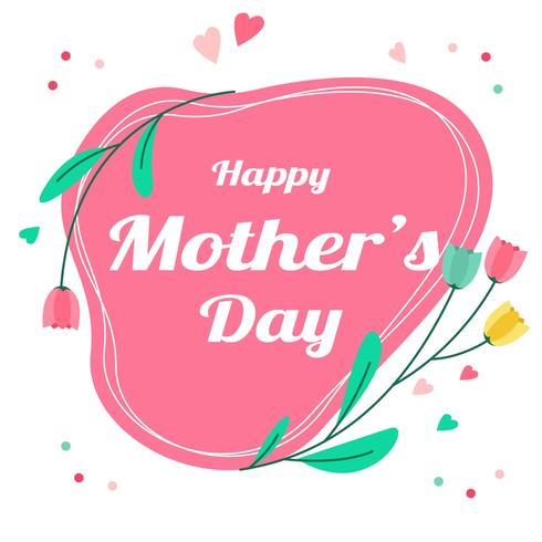 Hermoso feliz dia de las madres vector