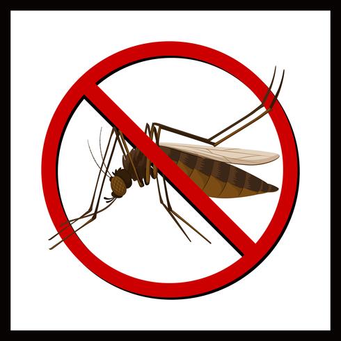 Signo de no mosquito vector