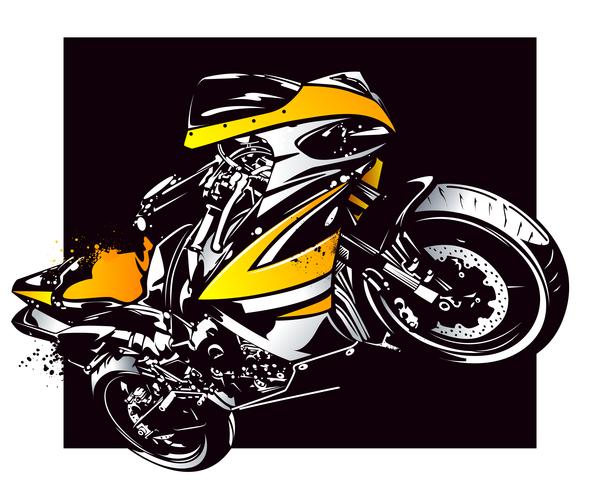 Sport motorbike vector