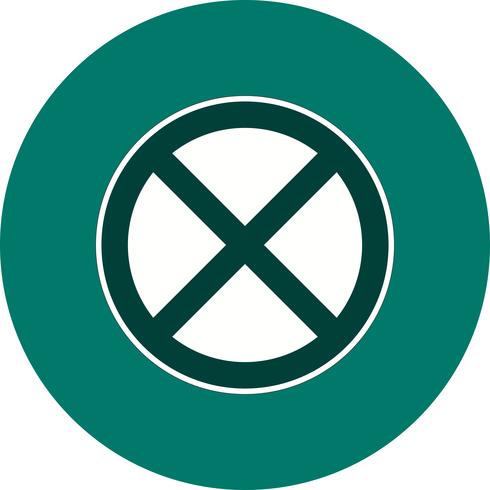 Vector Road Closed Icon
