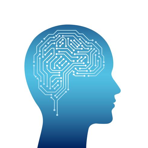 Artificial Intelligence concept illustration.  vector