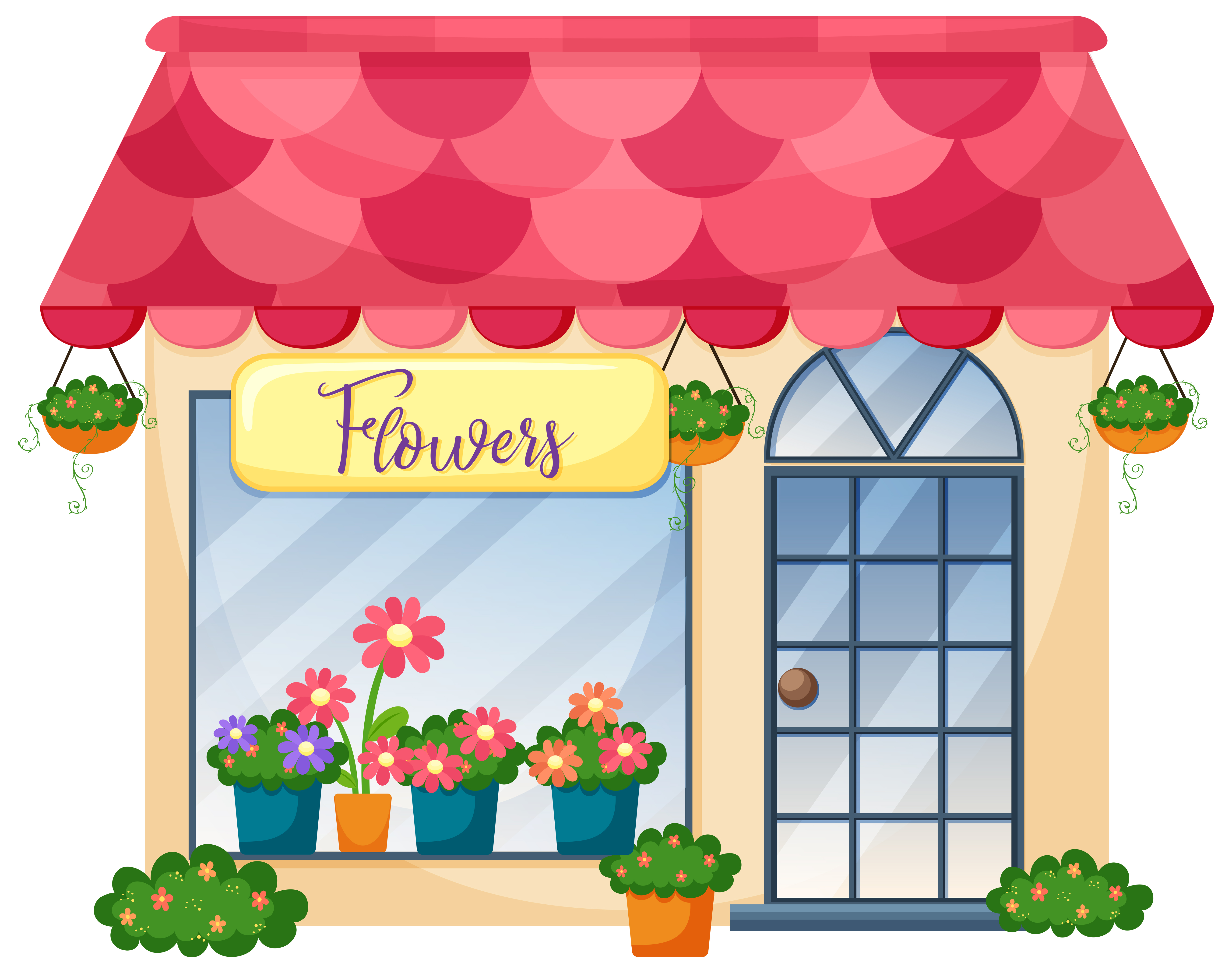 Цветочный магазин клипарт