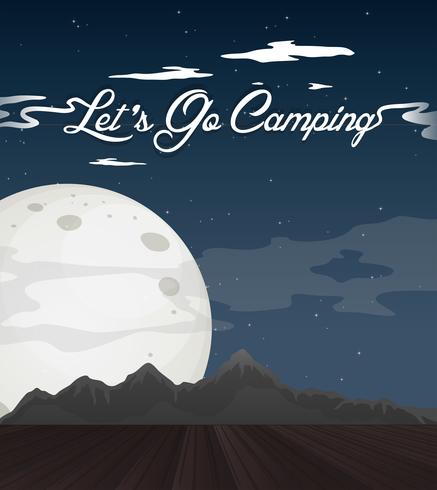 Background view with go camping theme vector